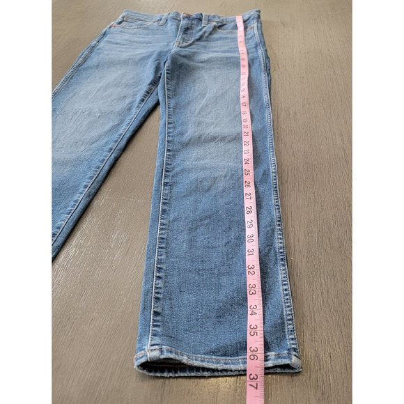 Madewell Stovepipe Jeans Medium Wash High Rise Size 27 - Picture 11 of 13